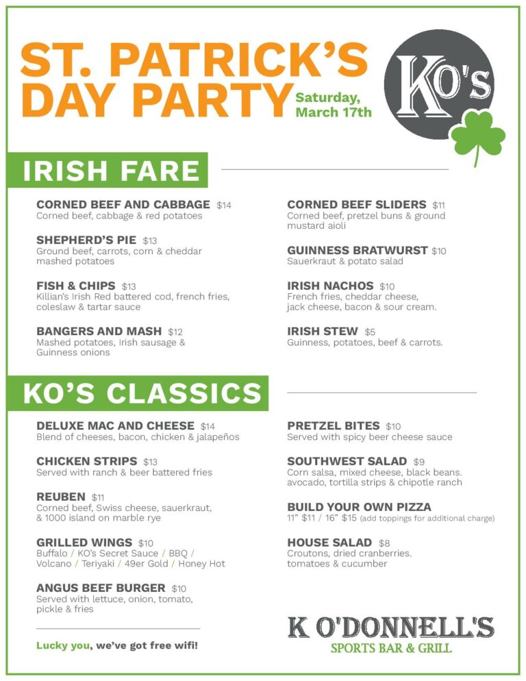 brothers bar and grill st patricks day